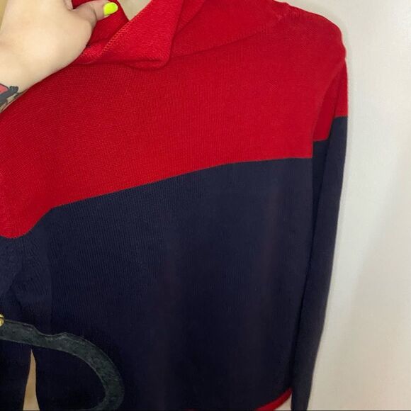 Vintage American Flag Knit Sweater Size Large GUC - Picture 5 of 5